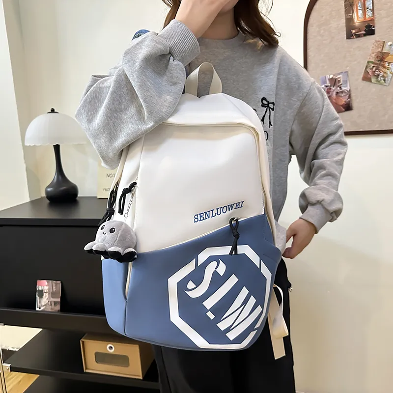 HCXK Waterproof And Wear resistant Backpack Unisex Multicolor-9