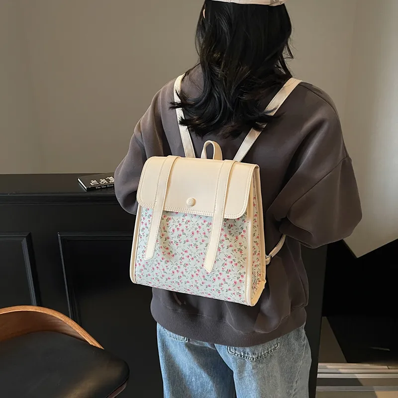 HCXK PU Backpack Unisex Multicolor/Blue-3