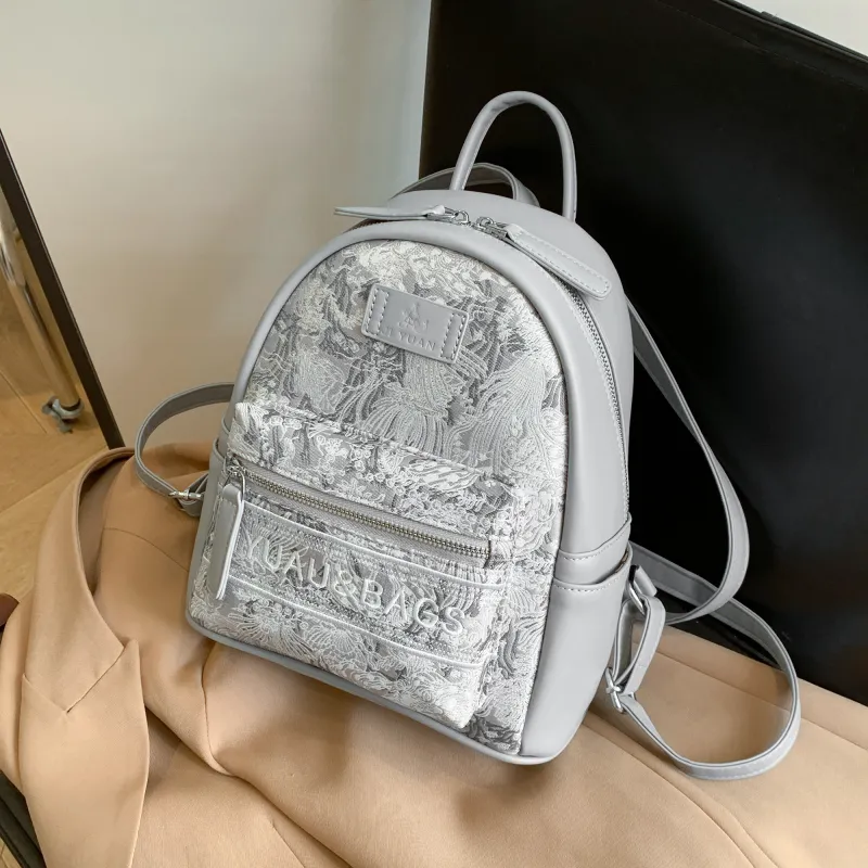 HCXK PU Large Capacity Premium Commute Backpack Regular Women's Multicolor-12
