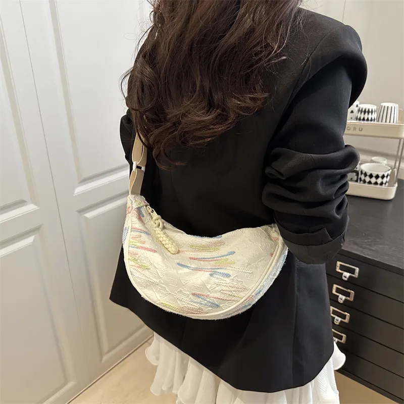 HCXK Special Fabric Shoulder Bag Women's Multicolor-11