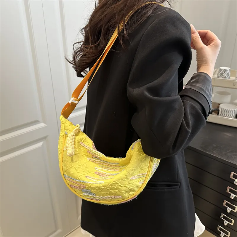 HCXK Special Fabric Shoulder Bag Women's Multicolor-14