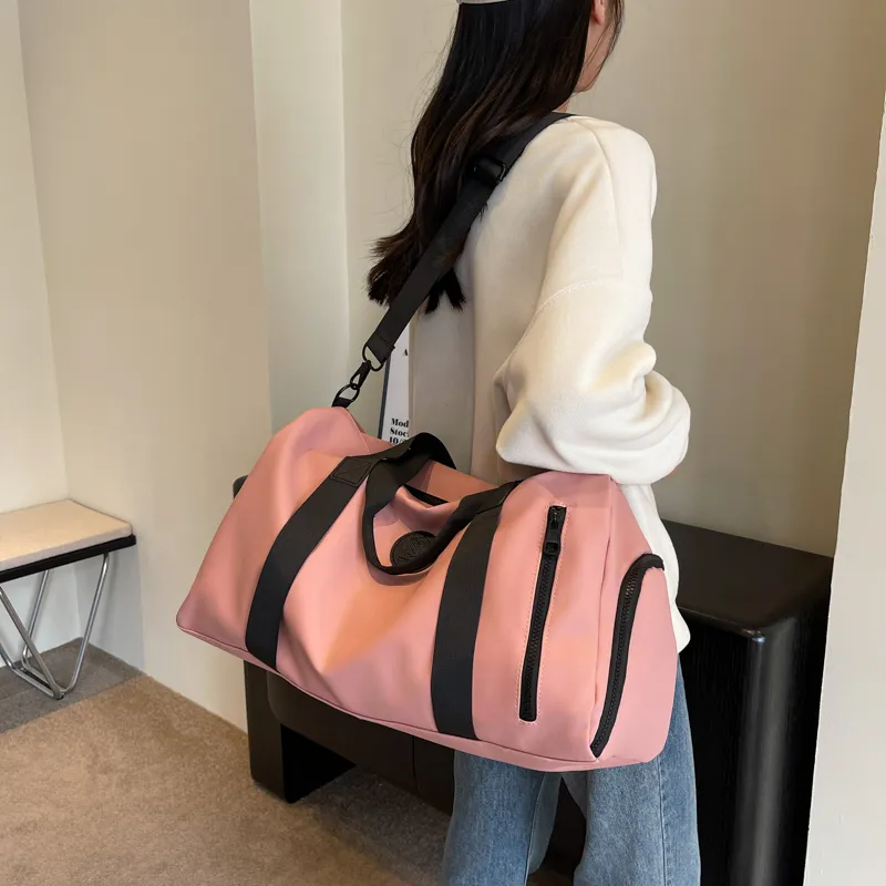 HCXK Fabric One Shoulder Travel Bag Unisex Multicolor-22