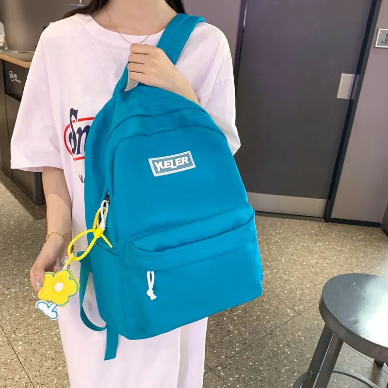 HCXK Nylon Backpack Unisex White/Black/Green/Blue/Pink-20
