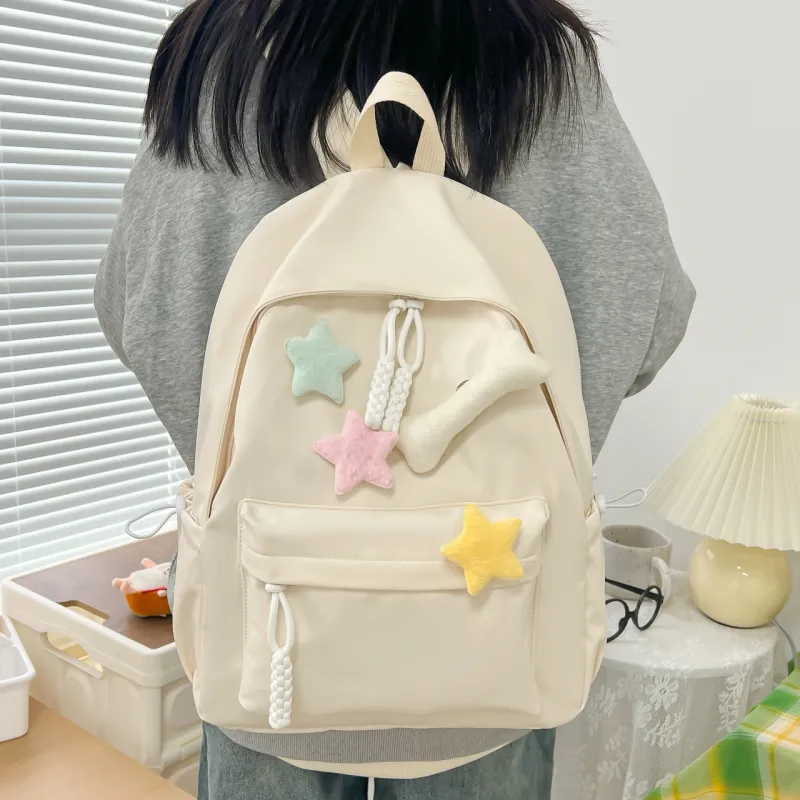 HCXK Composite Cloth Backpack Unisex Multicolor-10