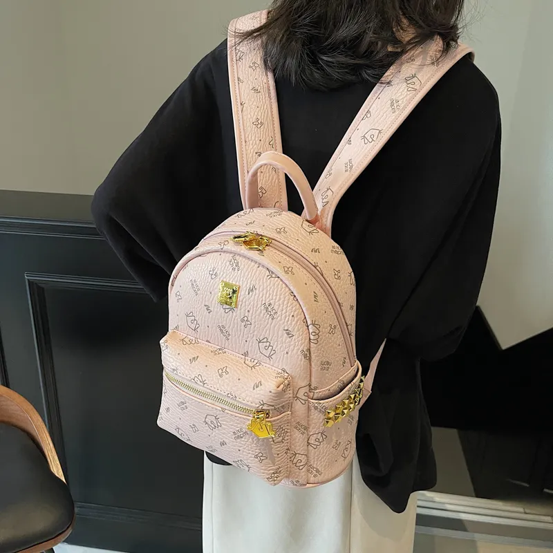 HCXK PU Backpacks Backpack Regular Women's Multicolor-3