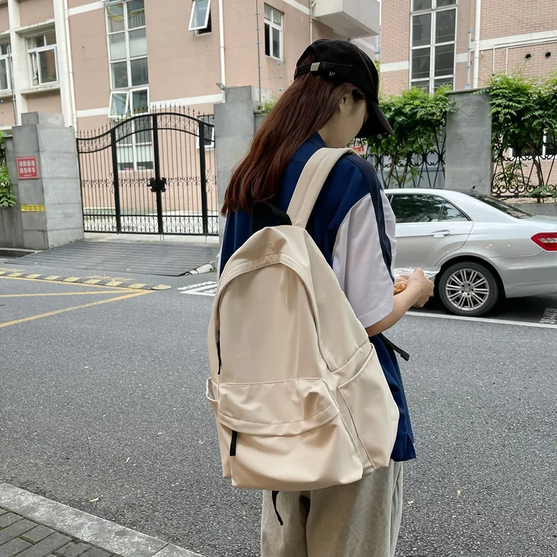 HCXK Nylon Backpack Unisex Black/White/Red/Blue-19