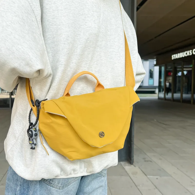 HCXK Nylon All Versatile One Shoulder Lightweight Practical Saddle Chest Handbag Regular Unisex Multicolor-11