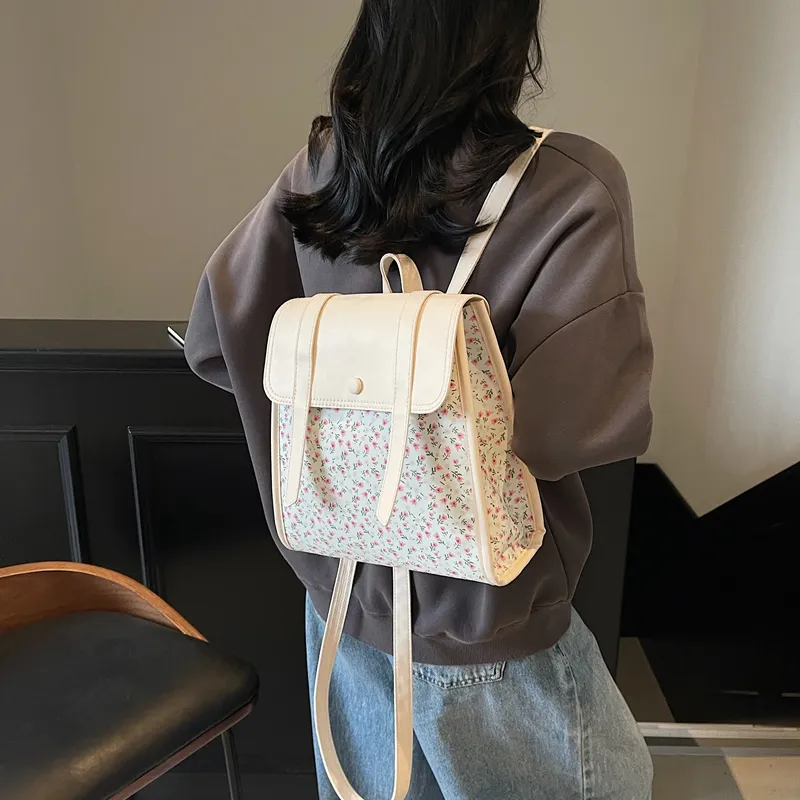 HCXK PU Backpack Unisex Multicolor/Blue-5
