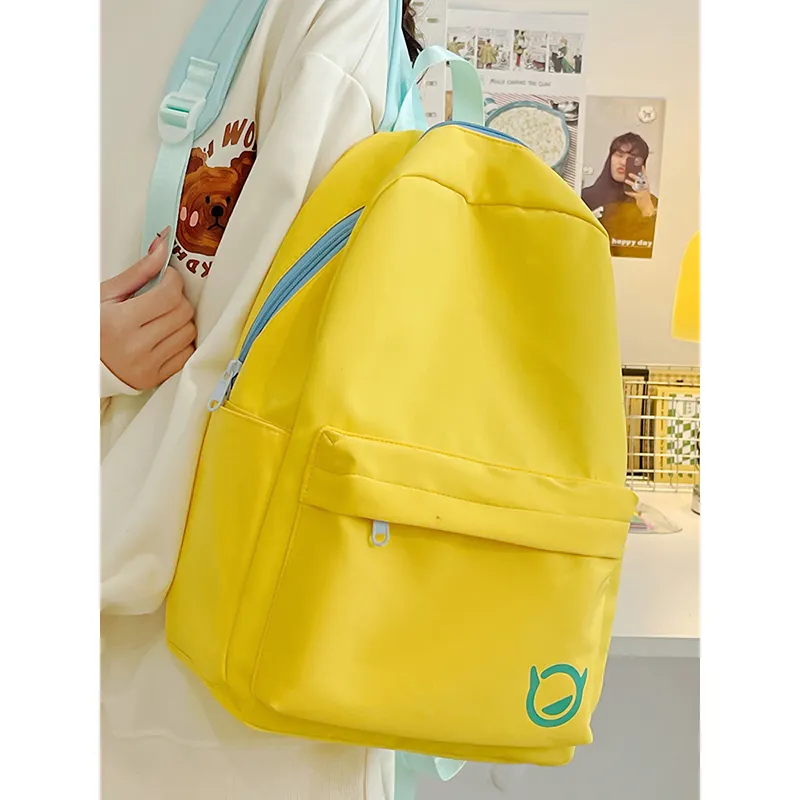 HCXK Nylon Backpack Unisex Yellow/Blue-4