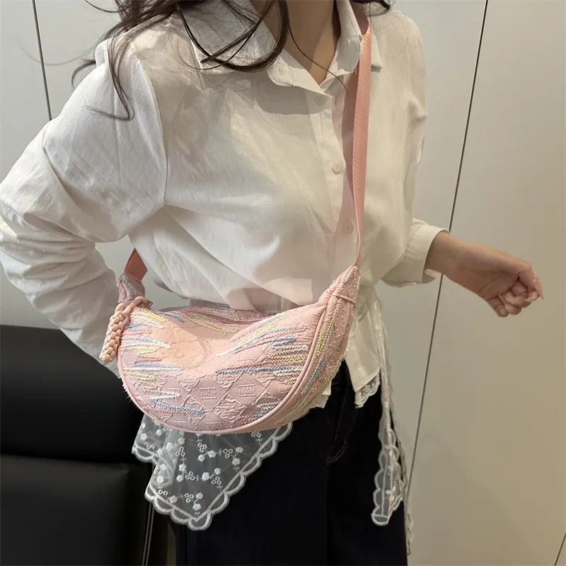 HCXK Special Fabric Shoulder Bag Women's Multicolor-28