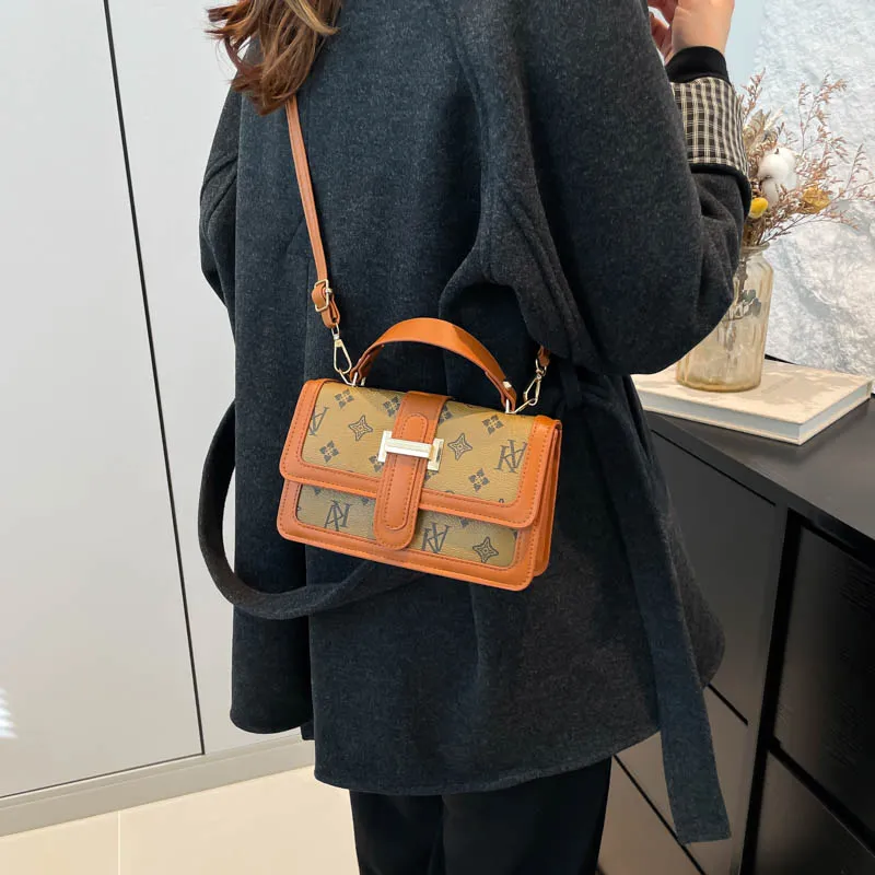 HCXK PU Handbag Shoulder Bag Crossbody Bag Women's White/Black/Coffee/Brown-24