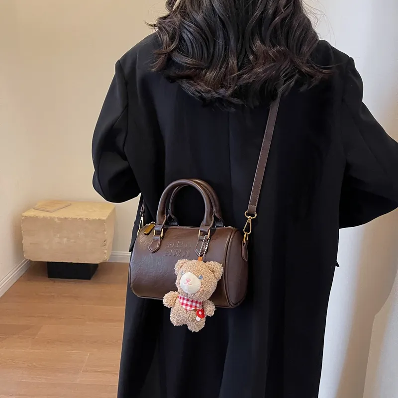 HCXK PU One Shoulder Handbags Regular Women's Mud/coffee/brown-10