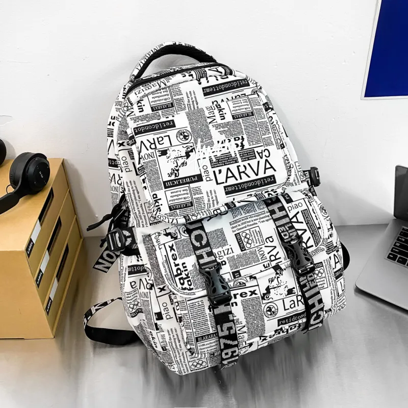 HCXK Nylon Backpack Regular Unisex Multicolor-14