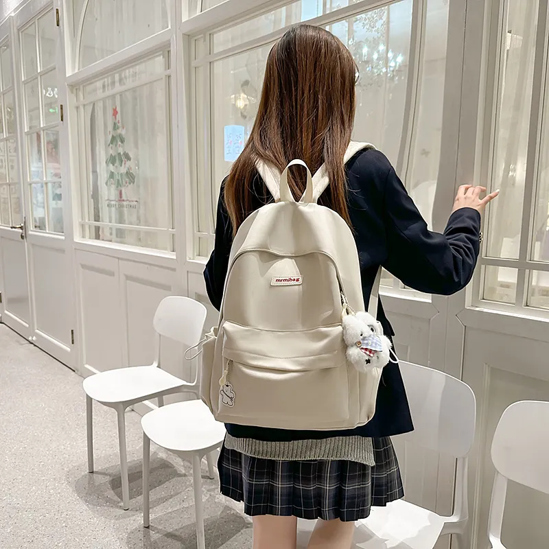 HCXK Nylon Backpack Unisex Blue/Green/Yellow/Black/White-27