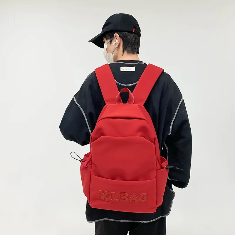 HCXK Nylon Backpack Unisex Ecru/Black/Gray/Burgundy-3