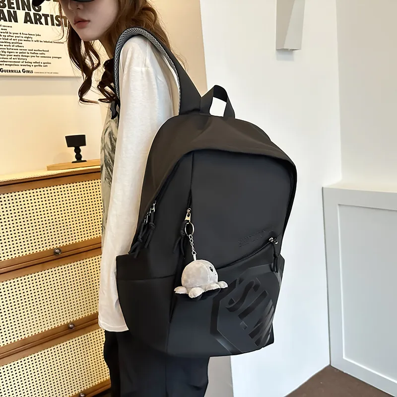 HCXK Waterproof And Wear resistant Backpack Unisex Multicolor-4