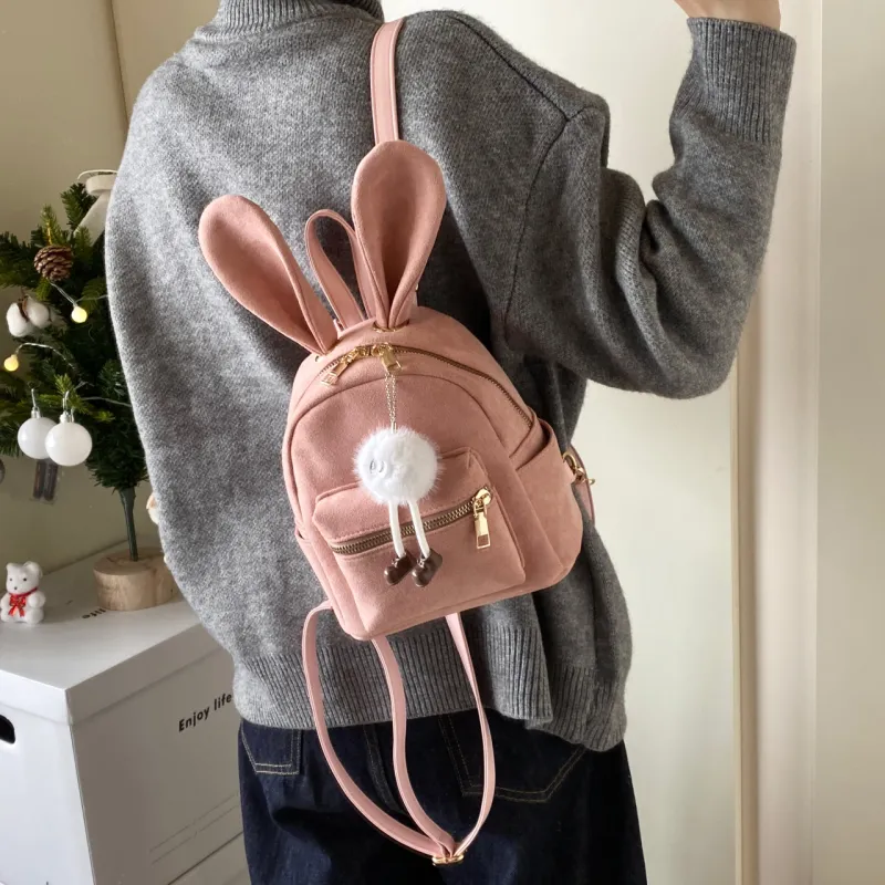 HCXK PU Backpack Regular Women's Gray Black/Pink/Coffee/Brown-10