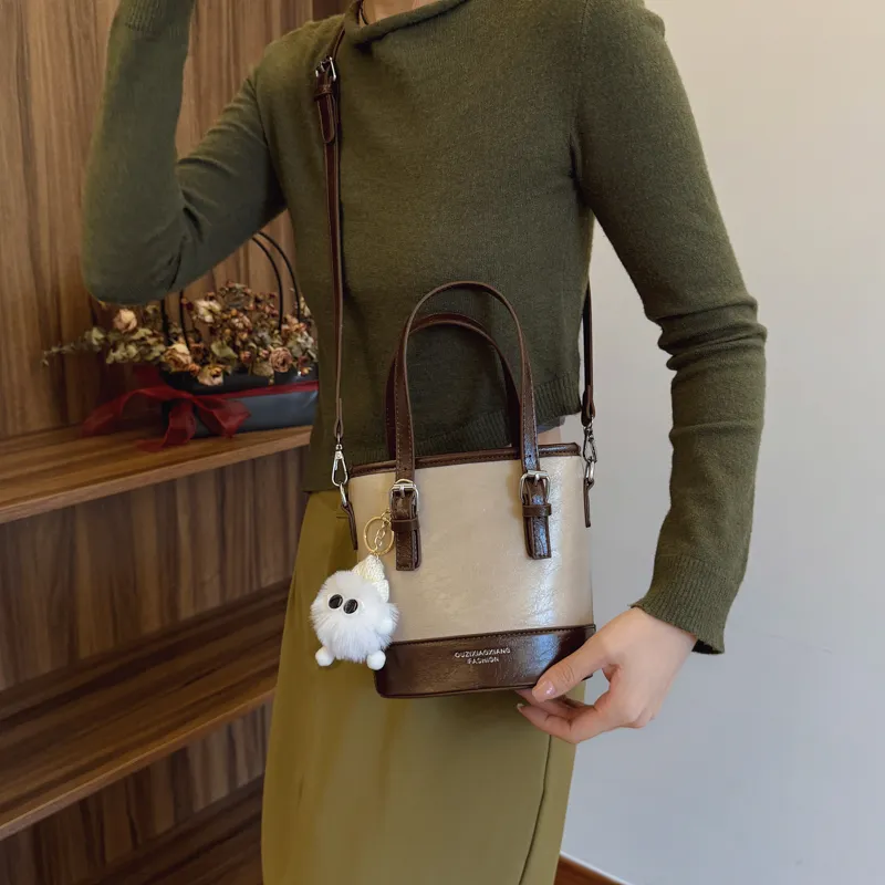 HCXK PU Portable Crossbody Bag Shoulder Bag Women's Multicolor-11