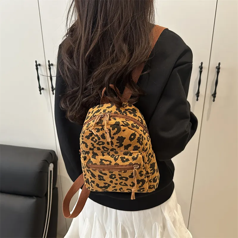 HCXK Polyester Backpack Regular Women's Khaki/Light Brown-8