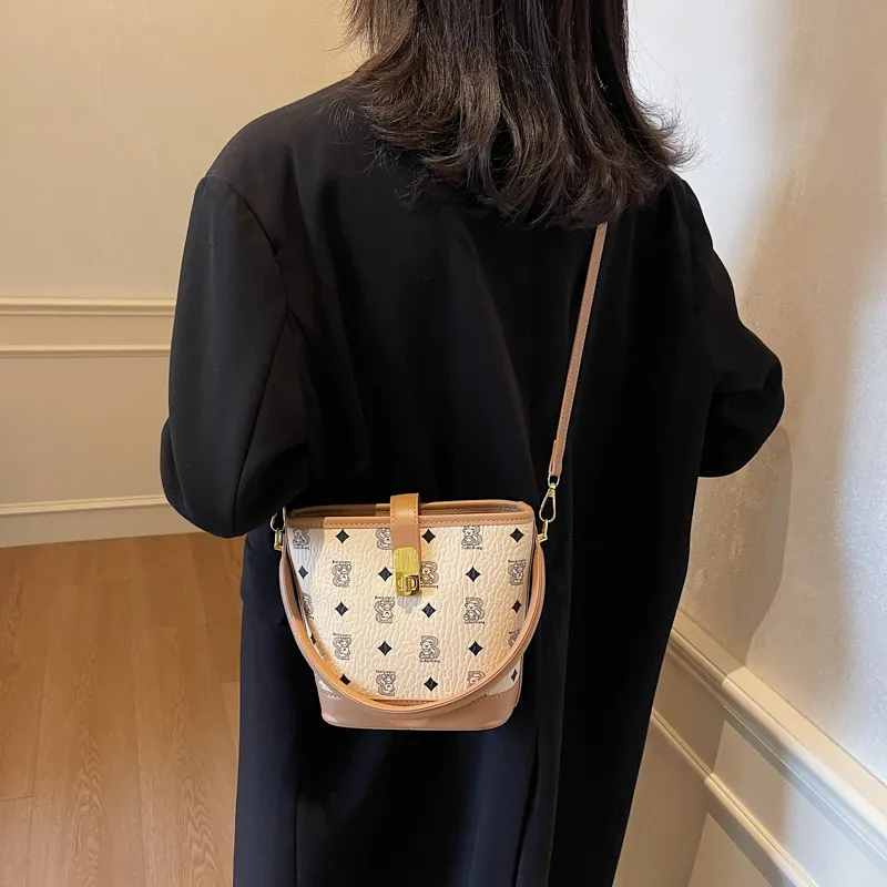 HCXK PU Handbag, Shoulder Bag, Crossbody Bag Women's White & Black/Black/Brown/Pink/Khaki-23