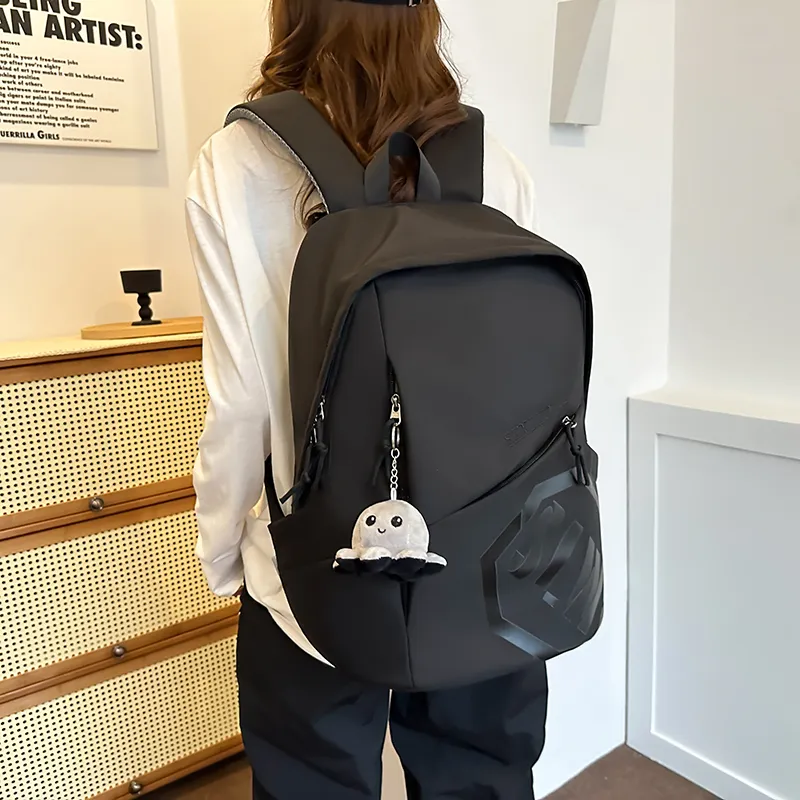HCXK Waterproof And Wear resistant Backpack Unisex Multicolor-3