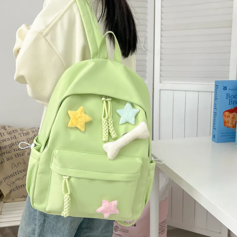 HCXK Composite Cloth Backpack Unisex Multicolor-18