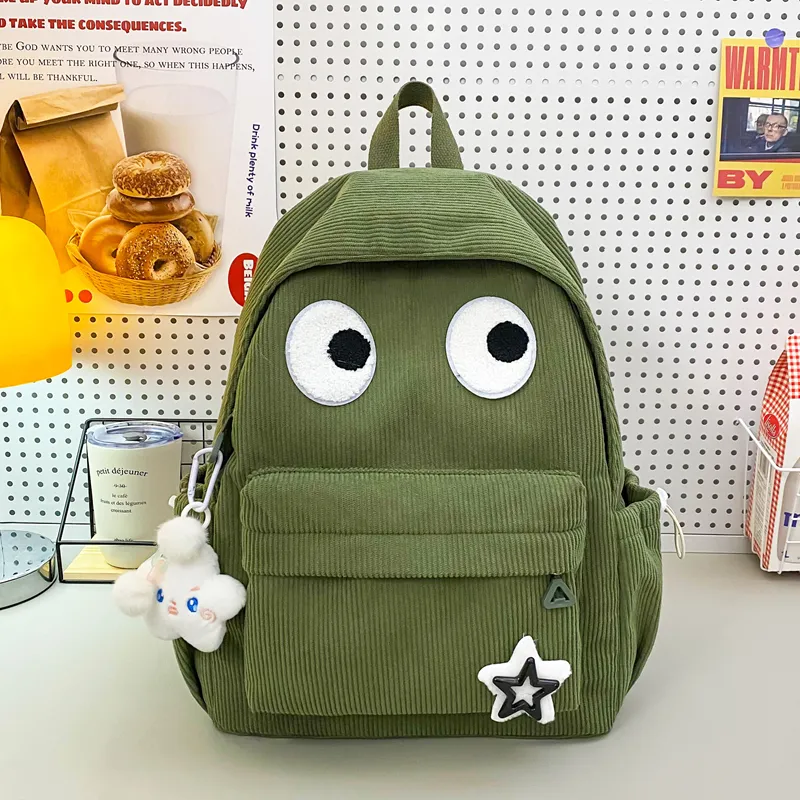 HCXK Wool Backpack Unisex White/Black/Yellow/Dark Brown/Jasper-26