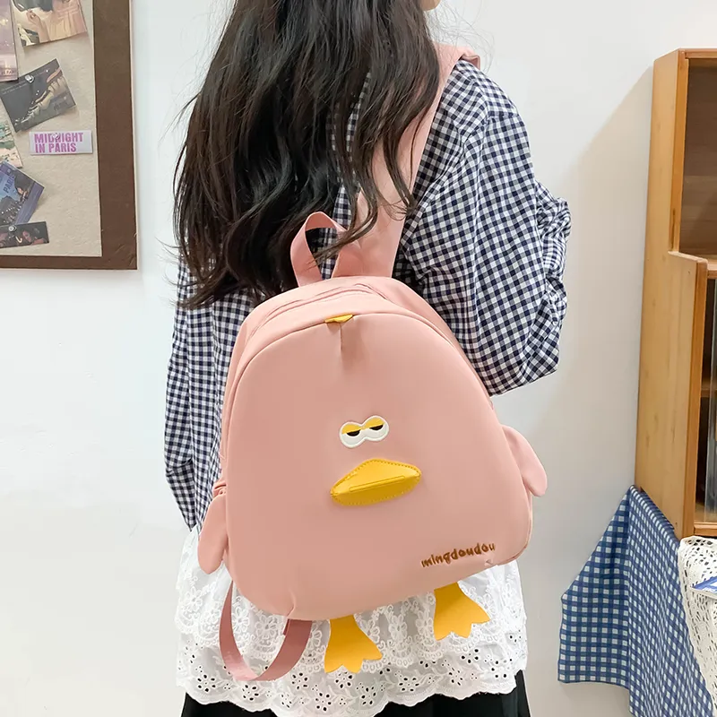 HCXK Nylon Backpack Women's Ecru/Black/Pink/Yellow-3