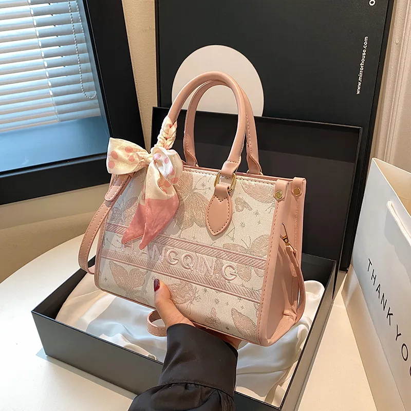 HCXK PU Casual Lightweight Shopping Bag, Shoulder Bag, Crossbody Bag, Handbag Regular Unisex Pink-2