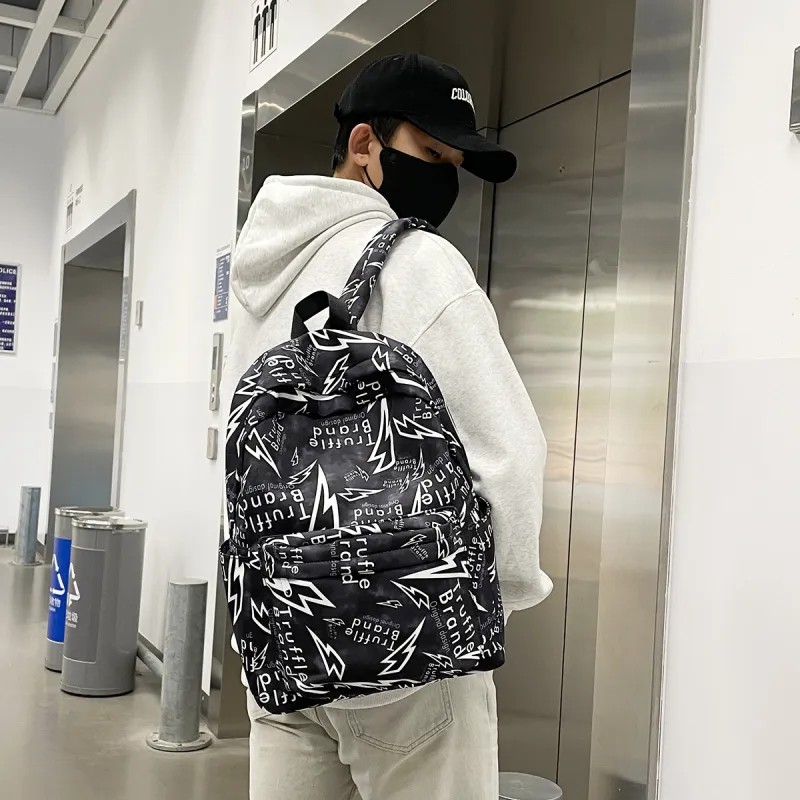 HCXK Nylon Backpack Regular Unisex Multicolor-2