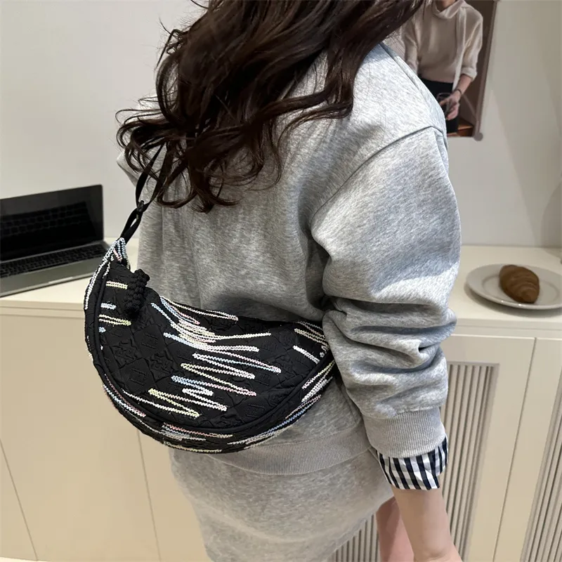 HCXK Special Fabric Shoulder Bag Women's Multicolor-5