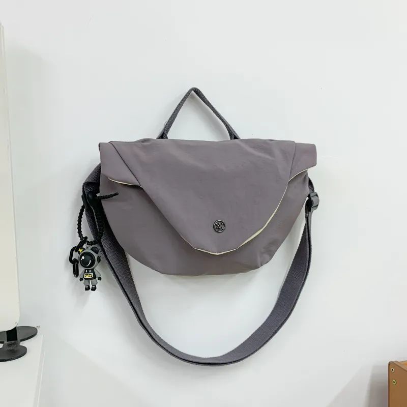 HCXK Nylon All Versatile One Shoulder Lightweight Practical Saddle Chest Handbag Regular Unisex Multicolor-7