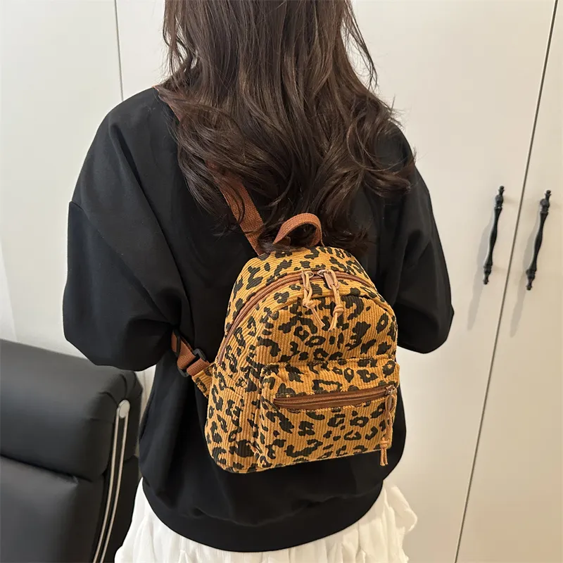 HCXK Polyester Backpack Regular Women's Khaki/Light Brown-10