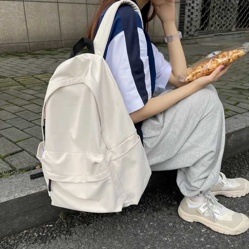 HCXK Nylon Backpack Unisex Black/White/Red/Blue-20