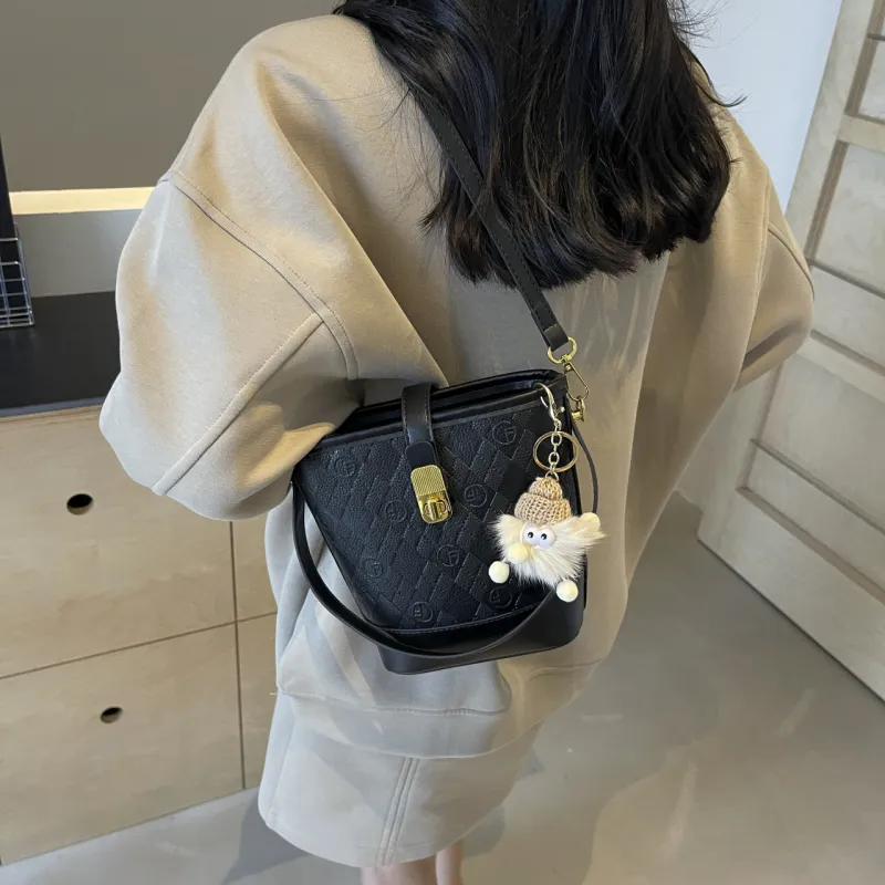 HCXK Pu Portable Crossbody Bag Shoulder Bag Regular Women's Coffee/Black/Pink/Blue-12