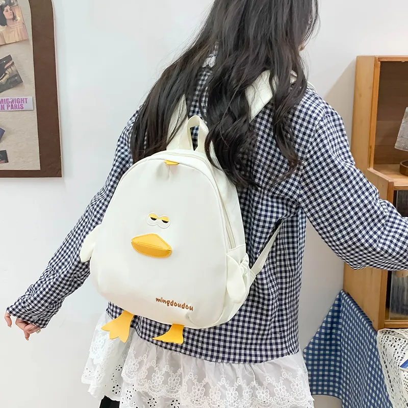 HCXK Nylon Backpack Women's Ecru/Black/Pink/Yellow-22