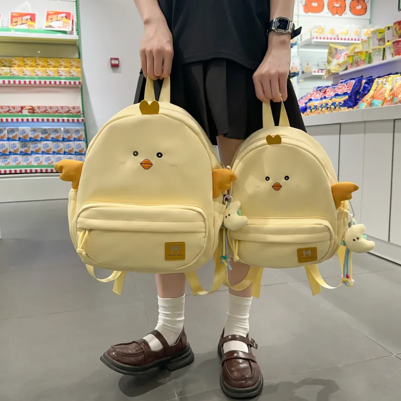 HCXK Nylon Backpack Unisex Yellow/Black/White-1