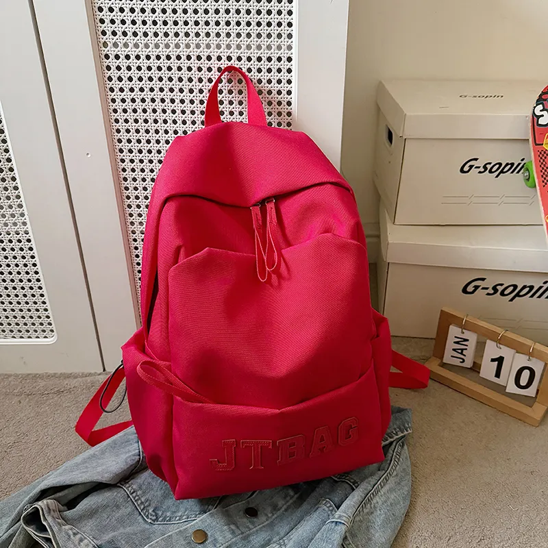 HCXK Oxford Backpack Regular Unisex White/Black/Red-9