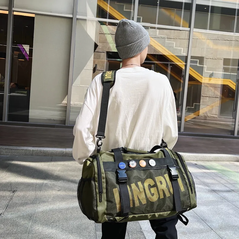 HCXK Nylon Travel Bag Unisex Multicolor-17