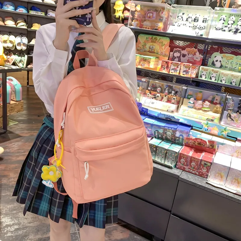 HCXK Nylon Backpack Unisex White/Black/Green/Blue/Pink-26