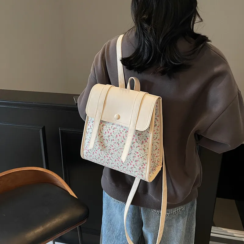 HCXK PU Backpack Unisex Multicolor/Blue-1