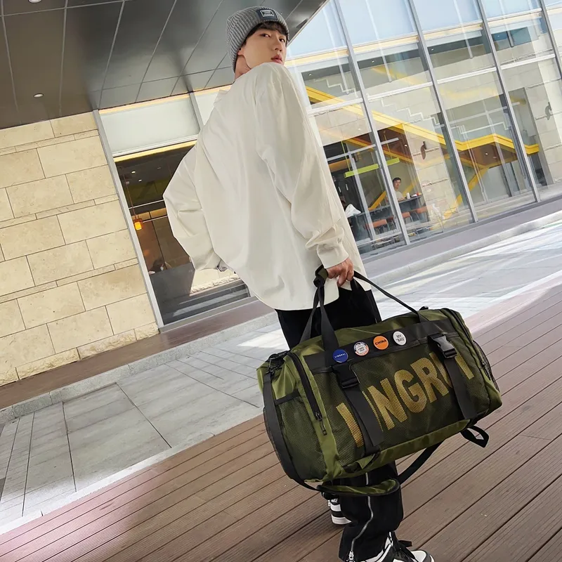 HCXK Nylon Travel Bag Unisex Multicolor-16