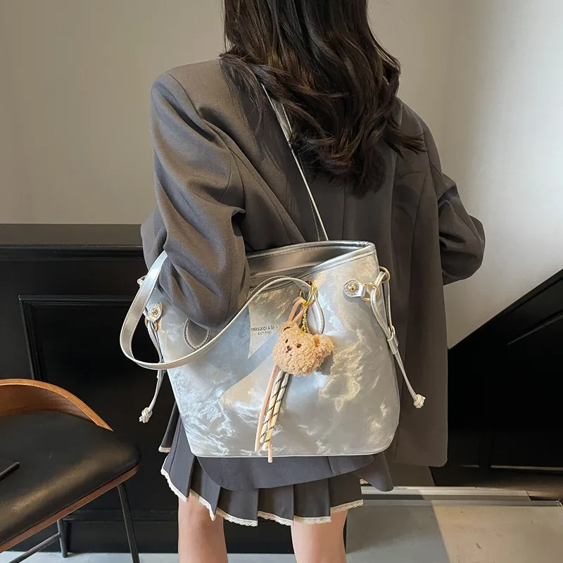 HCXK PU Tote Bag, Shoulder Bag Regular Women's Multicolor-11