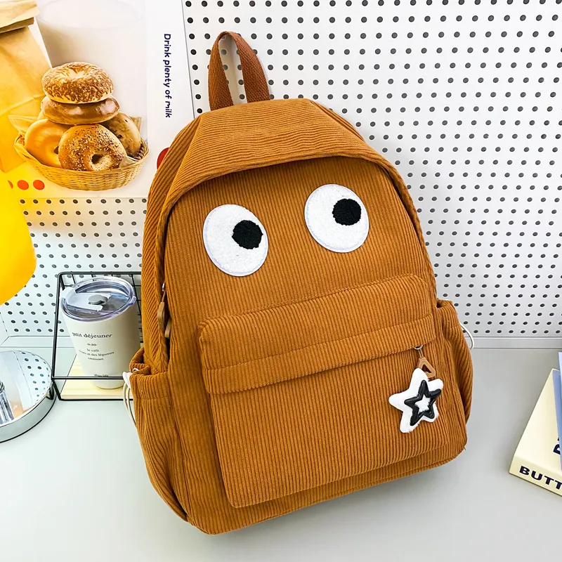 HCXK Wool Backpack Unisex White/Black/Yellow/Dark Brown/Jasper-20
