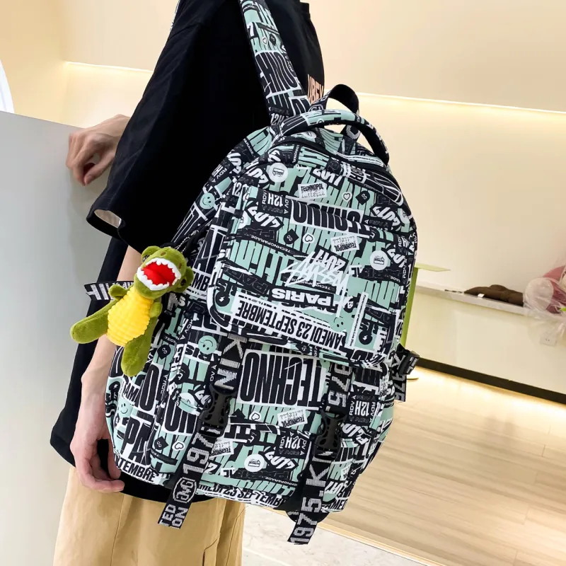 HCXK Nylon Backpack Regular Unisex Multicolor-1