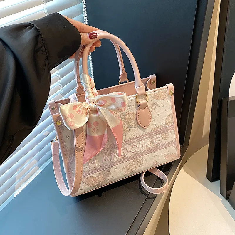 HCXK PU Casual Lightweight Shopping Bag, Shoulder Bag, Crossbody Bag, Handbag Regular Unisex Pink-8