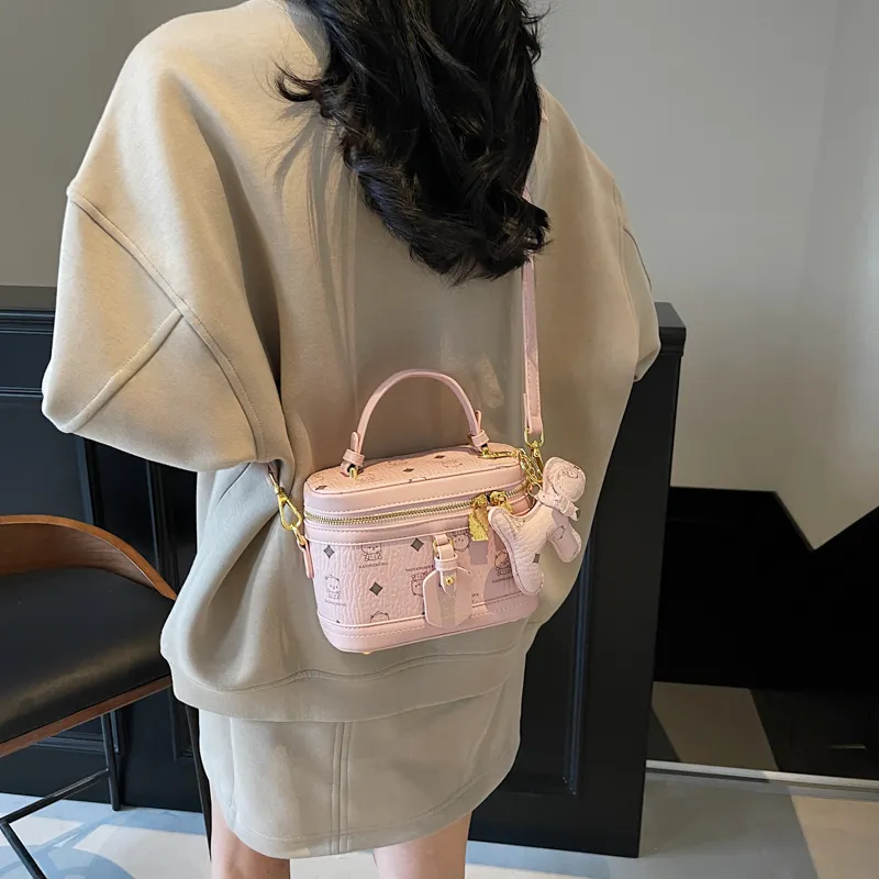 HCXK PU Fashion Shoulder Bag Crossbody Handbag Regular Women's Ecru/Black/White/Brown/Pink-1