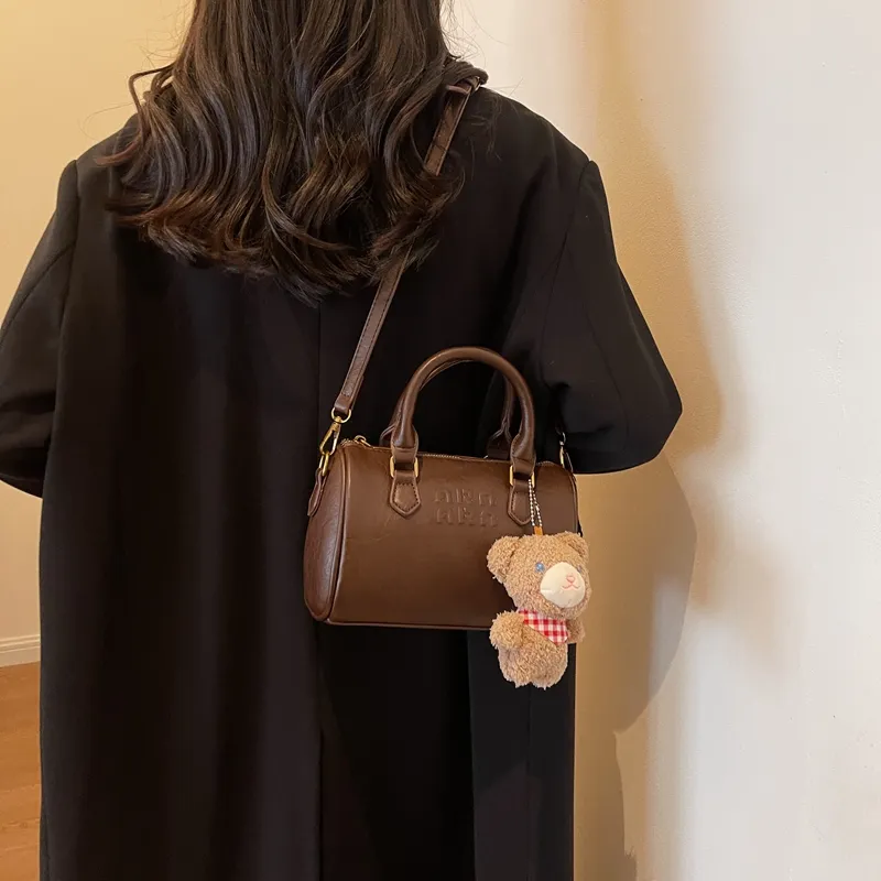 HCXK PU One Shoulder Handbags Regular Women's Mud/coffee/brown-9