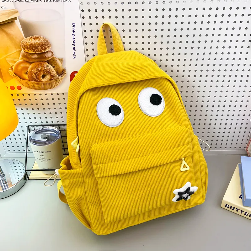 HCXK Wool Backpack Unisex White/Black/Yellow/Dark Brown/Jasper-14