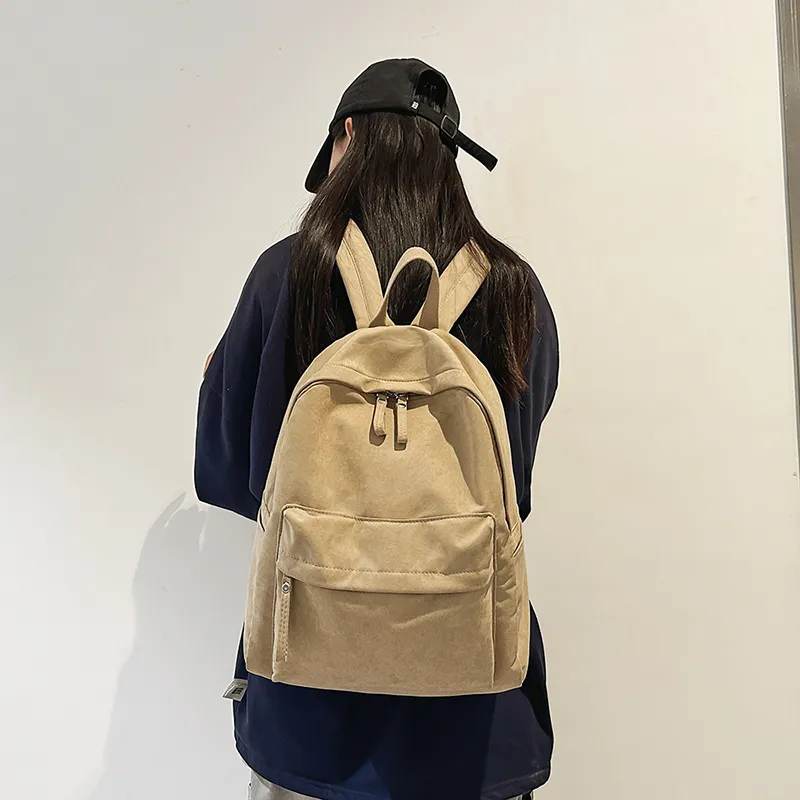 HCXK Nylon Backpack Unisex Black/White/Green/Burgundy/Khaki-29